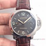 Higher Quality Replica Luminor Marina Panerai PAM351 Watch Brown Leather P9000